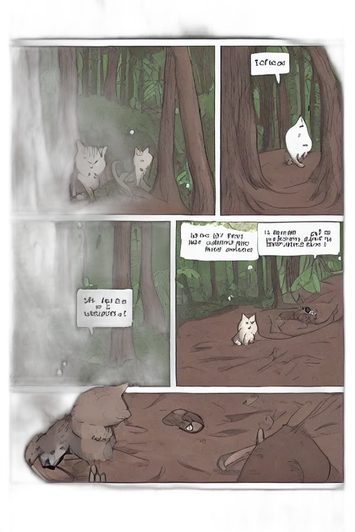 concept art, comic book art, fantasy art, forest transparent PNG cut-out