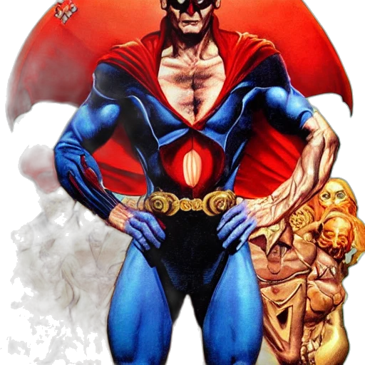 comic book art, concept art, fantasy art, cartoon transparent PNG cut-out