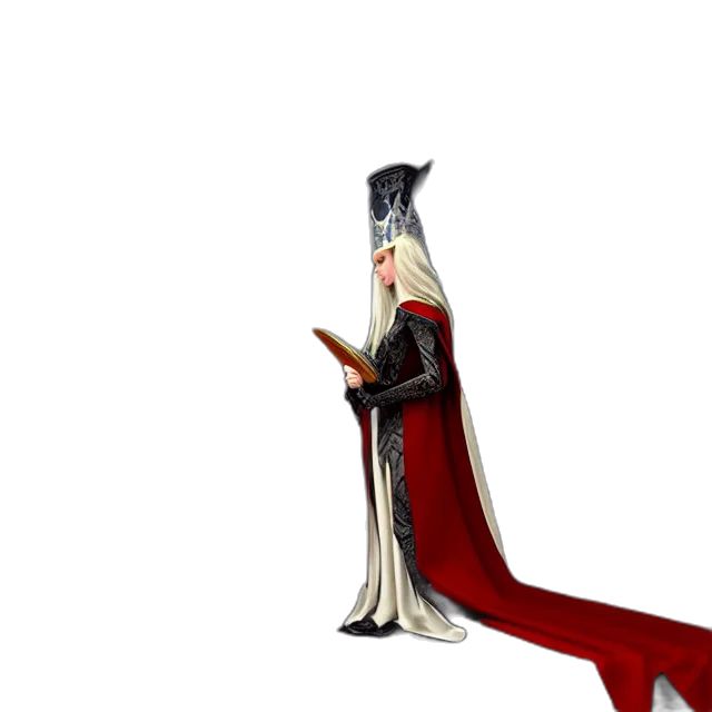 staff, sword, crown, dragon, concept art, 3d render, fantasy art, cartoon transparent PNG cut-out