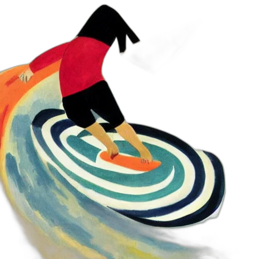 concept art, watercolor, underwater, teenage transparent PNG cut-out