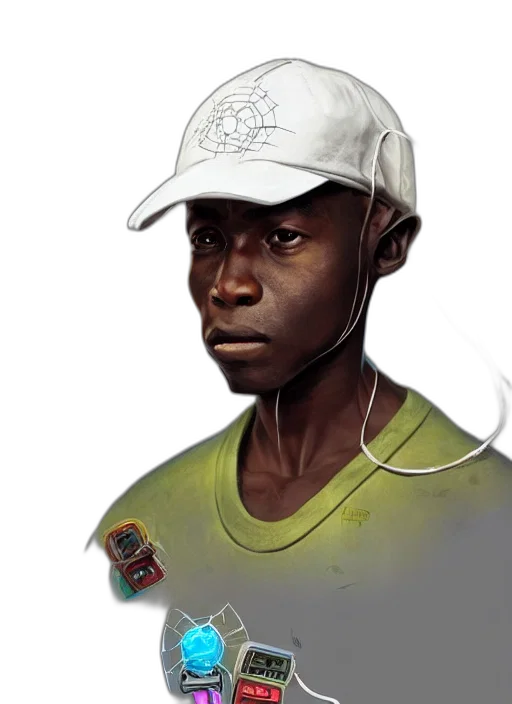 face, staff, hat, concept art, photorealistic, comic book art, fantasy art, earth tones transparent PNG cut-out