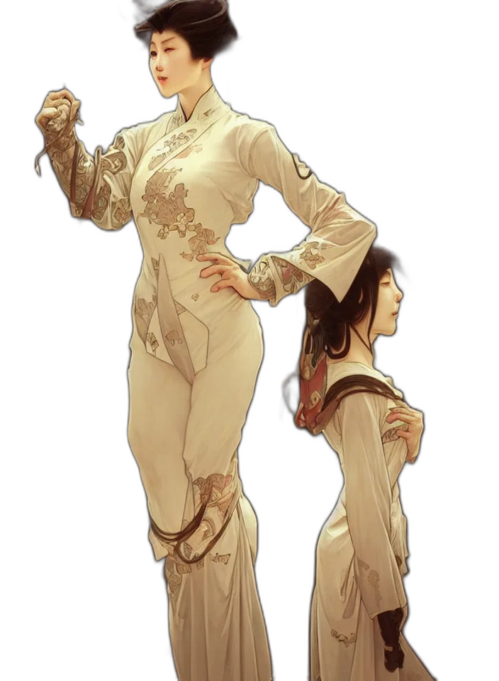 staff, dress, weapon, concept art, comic book art, fantasy art, watercolor, fire transparent PNG cut-out
