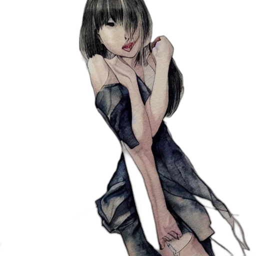dress, creature, mask, staff, concept art, fantasy art, photorealistic, watercolor transparent PNG cut-out