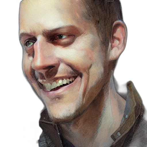 face, staff, mask, jacket, photorealistic, watercolor, concept art, oil painting transparent PNG cut-out