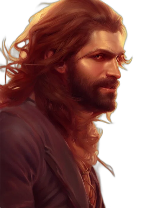 hair, fantasy art, oil painting, photorealistic transparent PNG cut-out