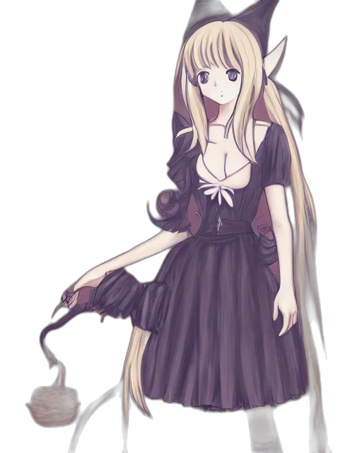 dress, staff, dragon, animal, anime, concept art, fantasy art, pixel art transparent PNG cut-out