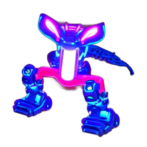 robot, weapon, jewelry, creature, 3d render, concept art, vaporwave, pixel art transparent PNG cut-out