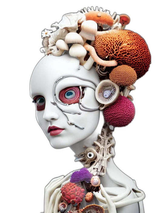 robot, mask, jewelry, crown transparent PNG cut-out