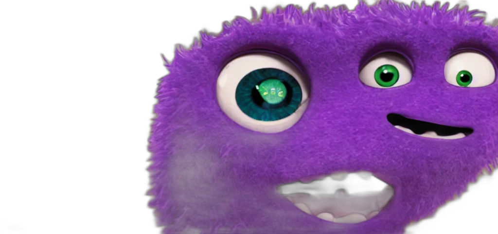 creature, mask, animal, face, 3d render, concept art, purple, monster transparent PNG cut-out