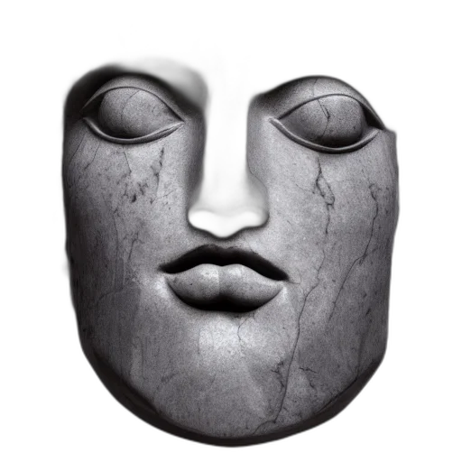 mask, face, jewelry, crown, 3d render, photorealistic, concept art, pencil sketch transparent PNG cut-out
