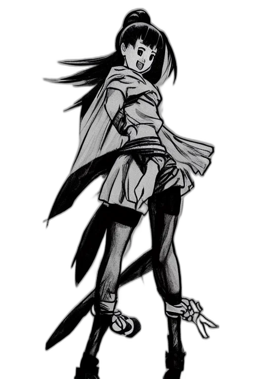 dress, jacket, weapon, concept art transparent PNG cut-out
