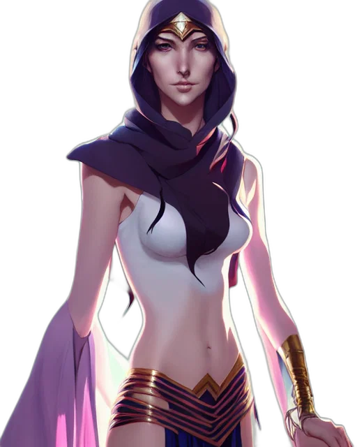 dress, fantasy art, concept art, anime, cyberpunk, dark, colorful, pastel transparent PNG cut-out