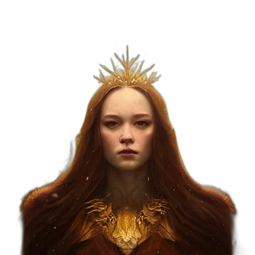 crown, face, hair, jewelry, fantasy art, concept art, photorealistic, 3d render transparent PNG cut-out