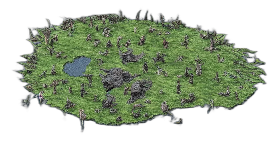 concept art, 3d render, outer space, fog transparent PNG cut-out