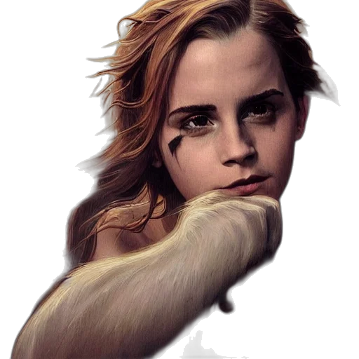 face, hair, animal, creature transparent PNG cut-out