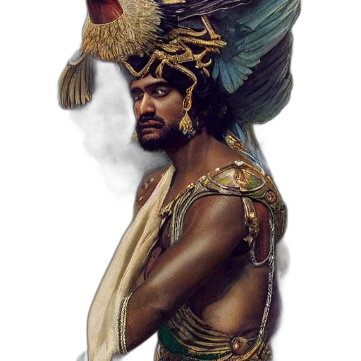 staff, mask, hat, dragon transparent PNG cut-out