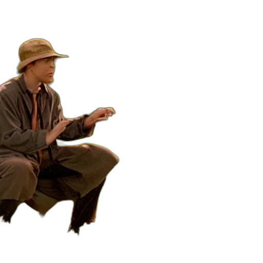 hat, jacket, staff, umbrella, concept art, 3d render, forest, fire transparent PNG cut-out