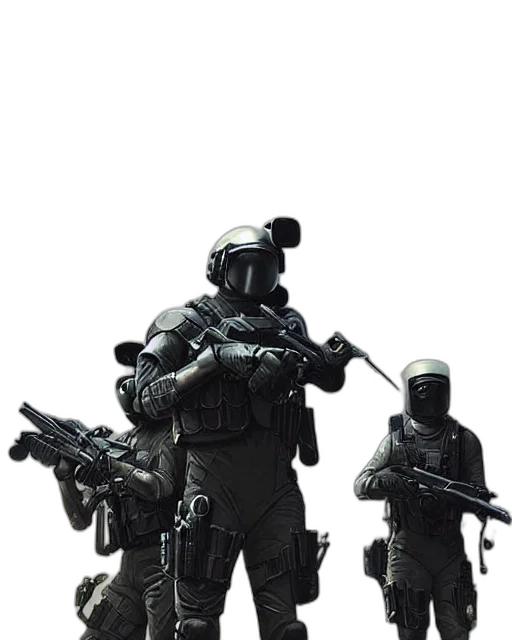 weapon, mask, robot, staff transparent PNG cut-out