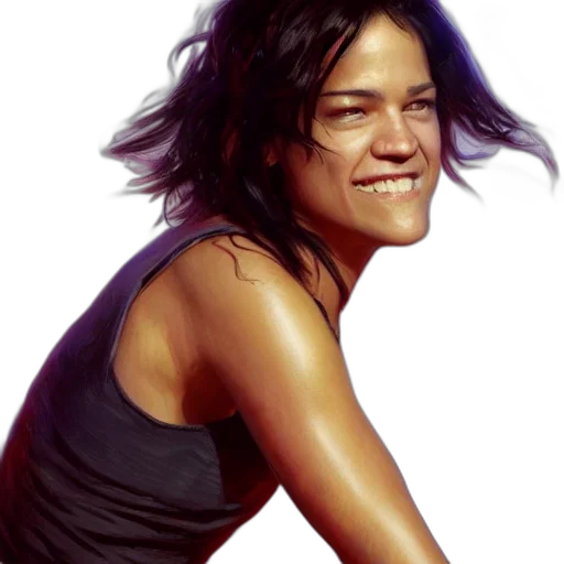 face, photorealistic, oil painting, concept art transparent PNG cut-out