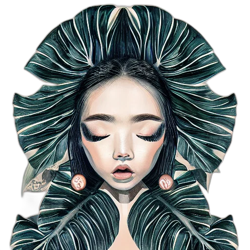 face, mask, crown, hair transparent PNG cut-out