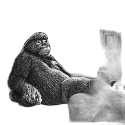 animal, creature, concept art, pencil sketch, photorealistic, comic book art, fire, elegant transparent PNG cut-out
