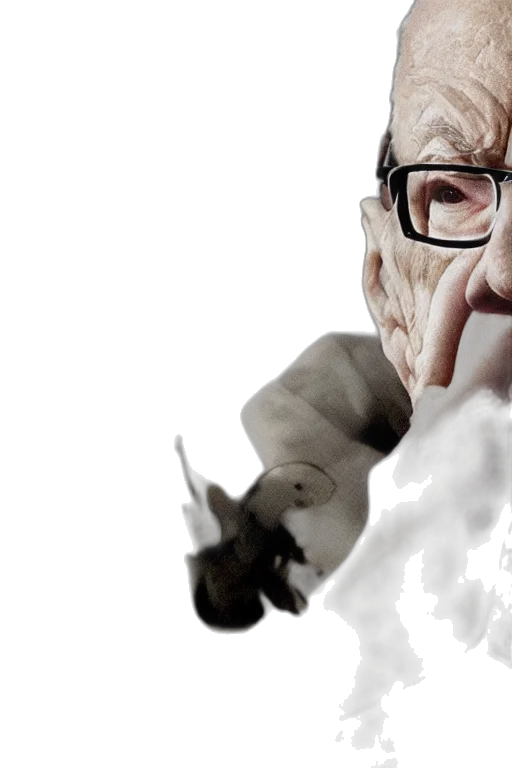 photorealistic, concept art, 3d render, fire, fog, rupert, murdoch, million transparent PNG cut-out