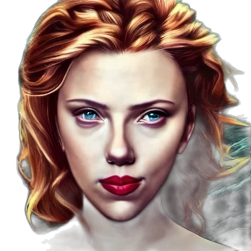 face, jewelry, photorealistic, fantasy art, oil painting, comic book art, fire, red transparent PNG cut-out