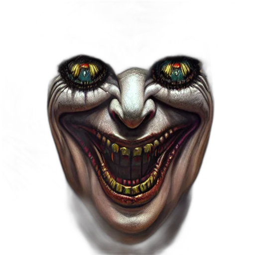 face, mask, creature, animal, concept art, photorealistic, 3d render, comic book art transparent PNG cut-out