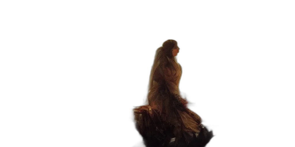 hair, dress, creature, animal transparent PNG cut-out