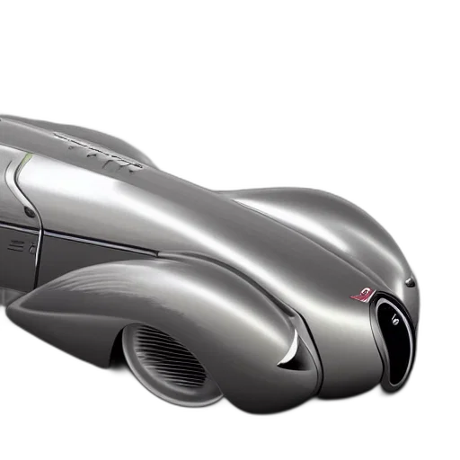 car, robot, 3d render, photorealistic, concept art, retro, futuristic, bugatti transparent PNG cut-out