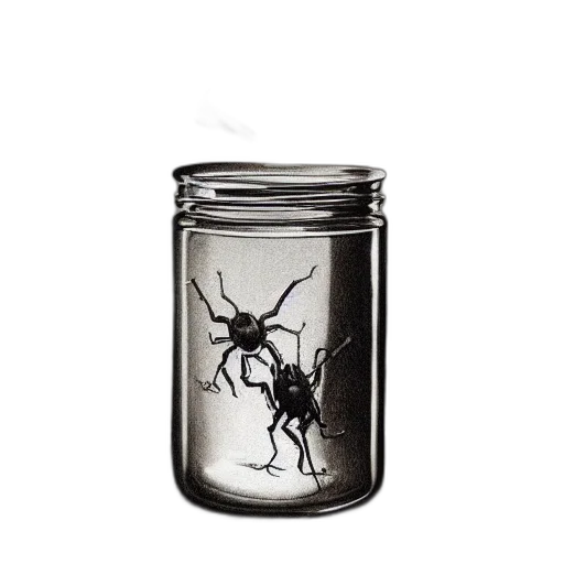 bottle, hair, creature, dragon transparent PNG cut-out