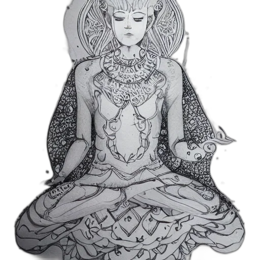 dress, jewelry, crown, pencil sketch transparent PNG cut-out
