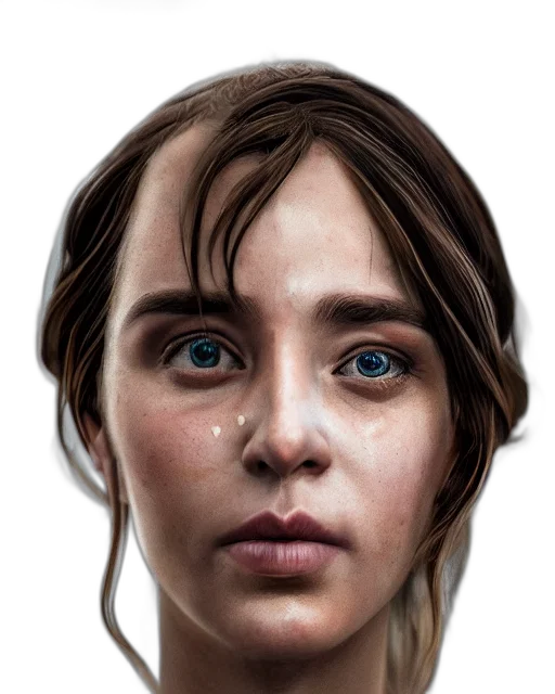 face, mask, creature, hair transparent PNG cut-out