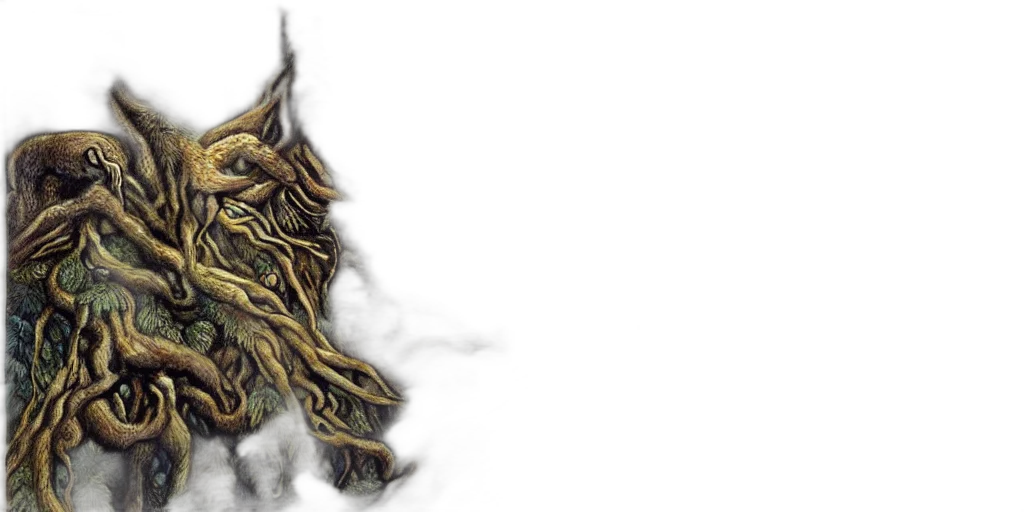 dragon, creature, mask, hair transparent PNG cut-out