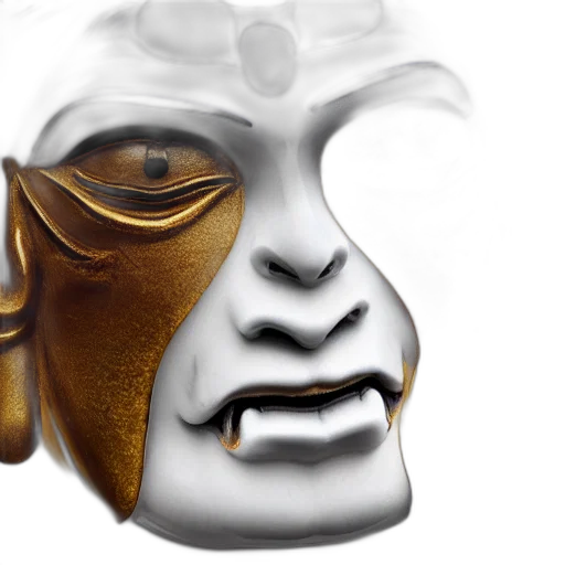 mask, face, crown, jewelry, 3d render, photorealistic, concept art, fantasy art transparent PNG cut-out