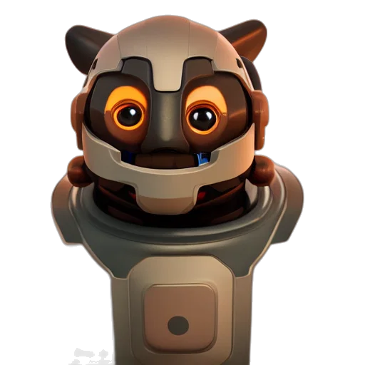 robot, staff, animal, creature transparent PNG cut-out