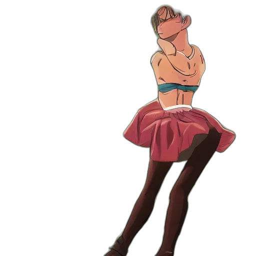 dress, staff, concept art, anime transparent PNG cut-out