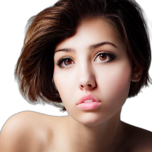 face, jewelry, hair, mask, photorealistic, 3d render, oil painting, cartoon transparent PNG cut-out
