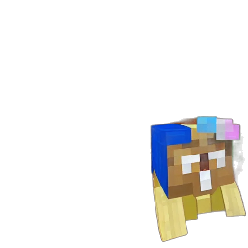 robot, animal, creature, crown, pixel art, 3d render, concept art, anime transparent PNG cut-out