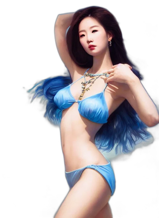 jewelry, photorealistic, fantasy art, concept art, oil painting, blue, masterpiece, portrait transparent PNG cut-out