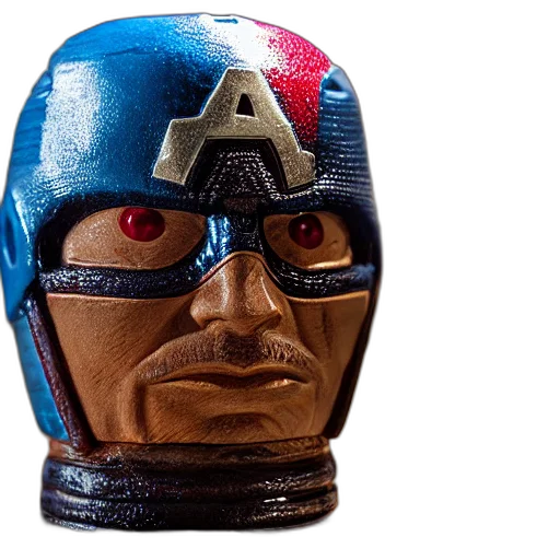 mask, face, hat, 3d render, comic book art, closeup, photorealistic, photograph transparent PNG cut-out