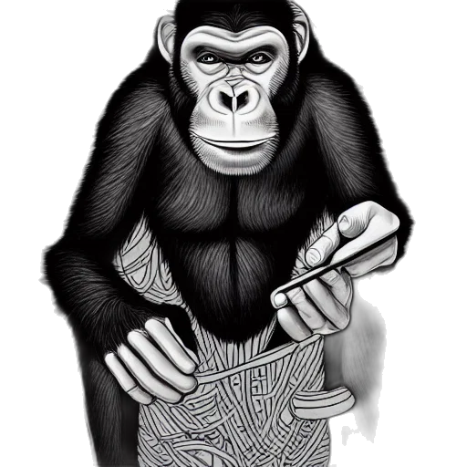 animal, pencil sketch, photorealistic, concept art transparent PNG cut-out