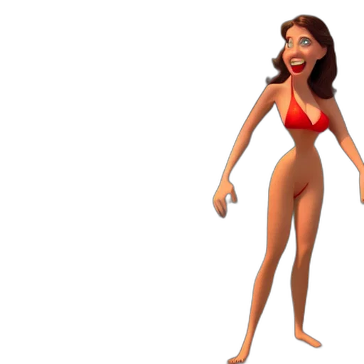 dress, creature, 3d render, concept art transparent PNG cut-out