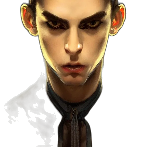 face, staff, mask, fantasy art transparent PNG cut-out