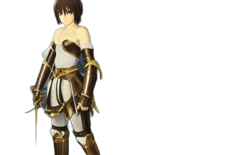 sword, weapon, dress, fantasy art transparent PNG cut-out