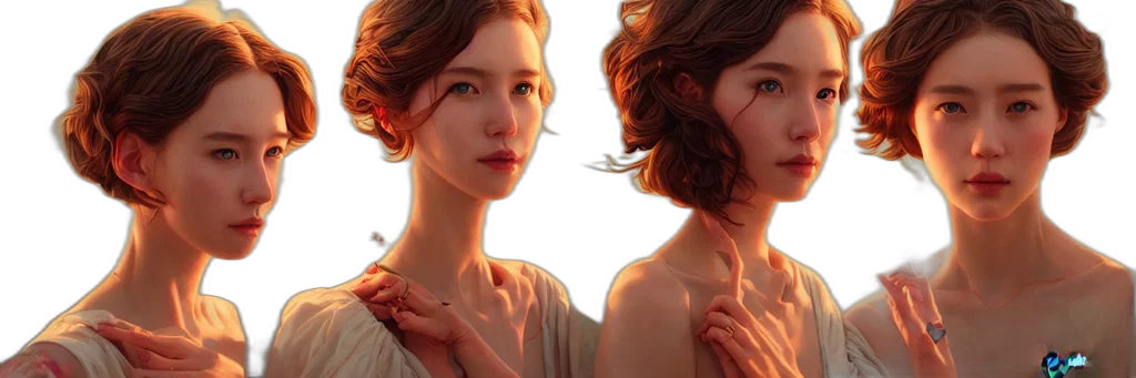 dress, photorealistic, concept art, fantasy art transparent PNG cut-out