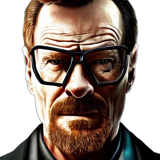 face, mask, comic book art, photorealistic, cartoon, concept art, bryan, cranston transparent PNG cut-out