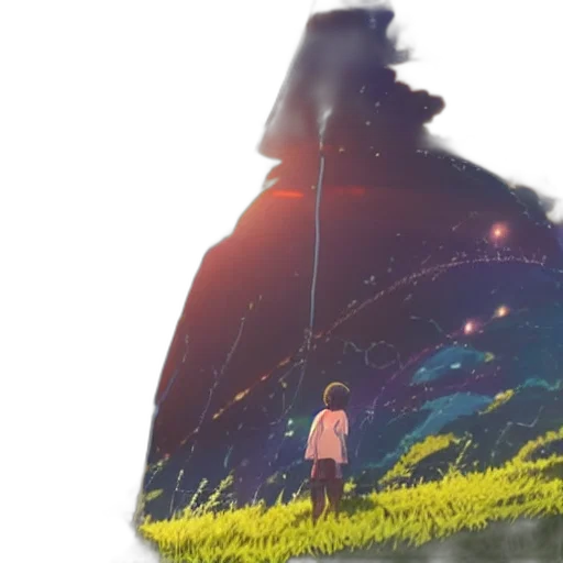 jacket, umbrella, dress, concept art transparent PNG cut-out