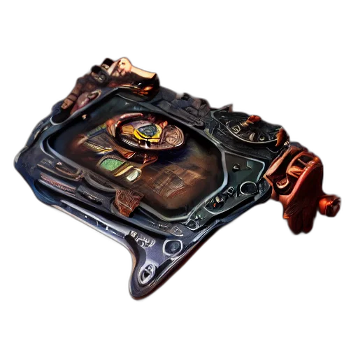 weapon, jewelry, sword, crown, concept art, handheld, steampunk, console transparent PNG cut-out