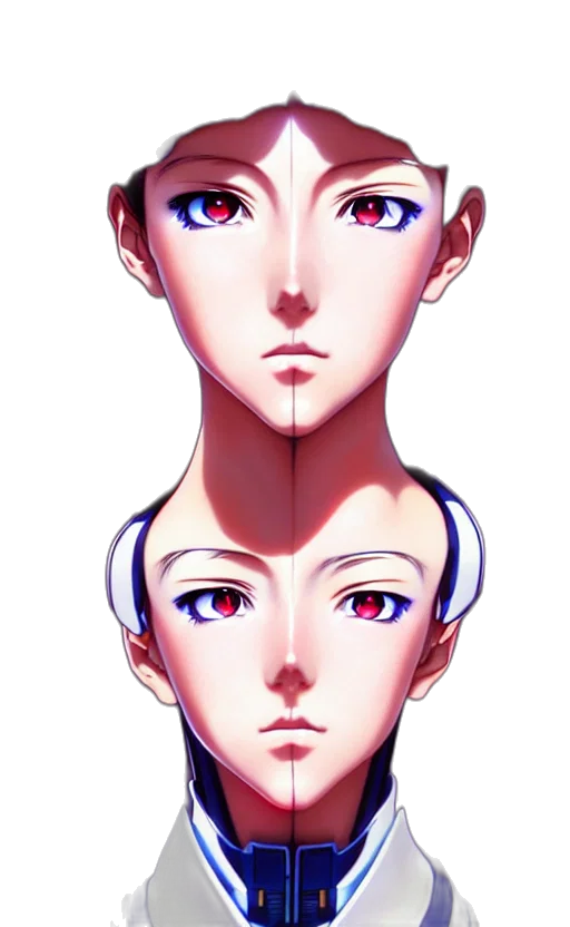 face, mask, crown, robot transparent PNG cut-out